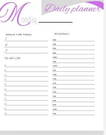 Printable Daily Planner