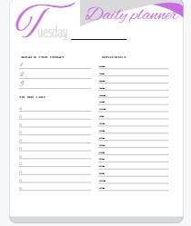 Printable Daily Planner
