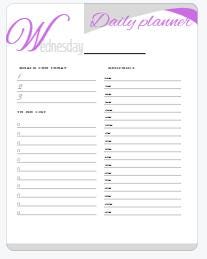 Printable Daily Planner