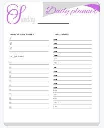 Printable Daily Planner